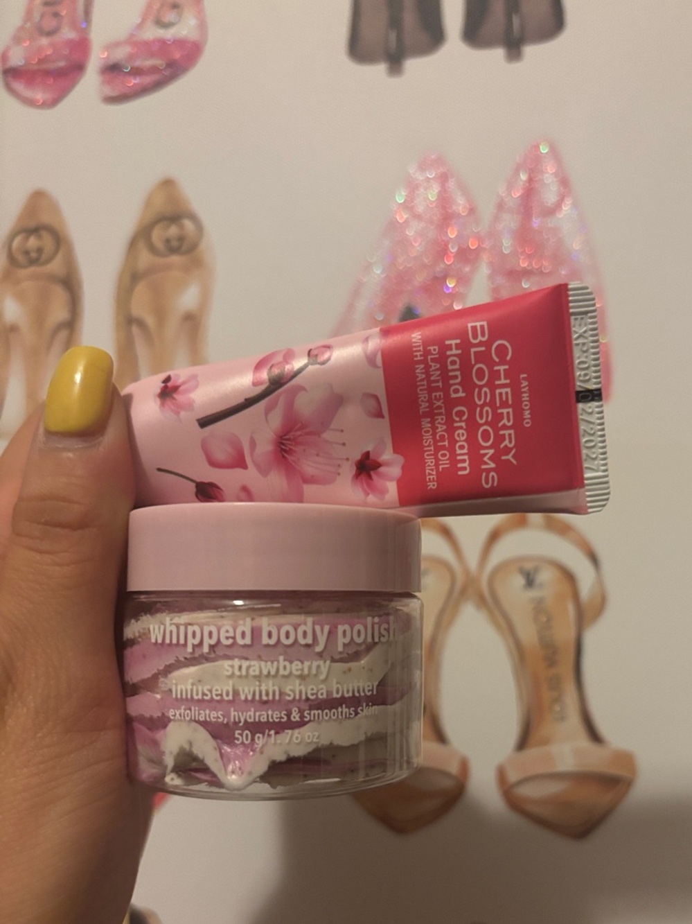 Cherry Blossom Hand Cream & Strawberry Whipped Body Polish Bundle